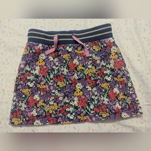 Mini Boden Floral Skirt - Purple, Red, Yellow, White